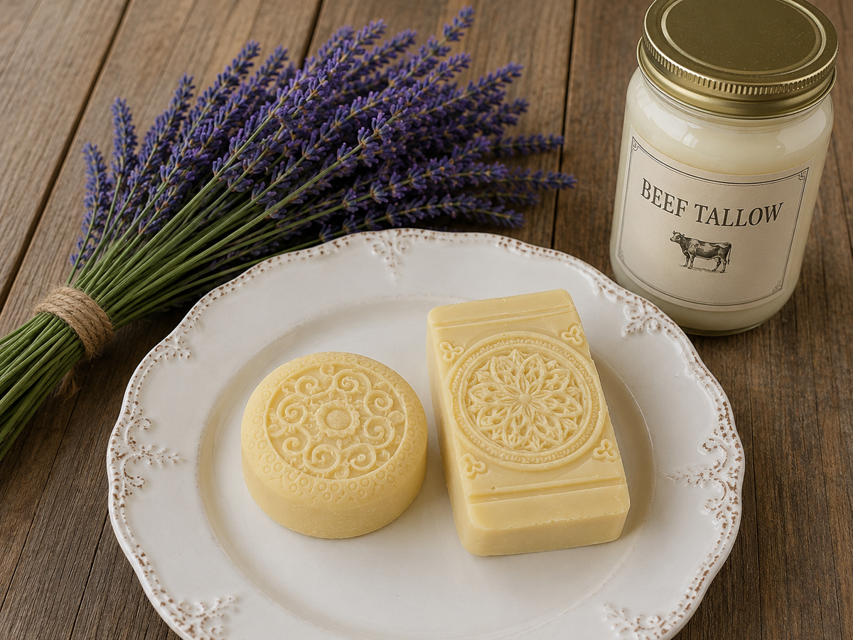 Lavender & Tallow Soap Bar (Romanesque Set)