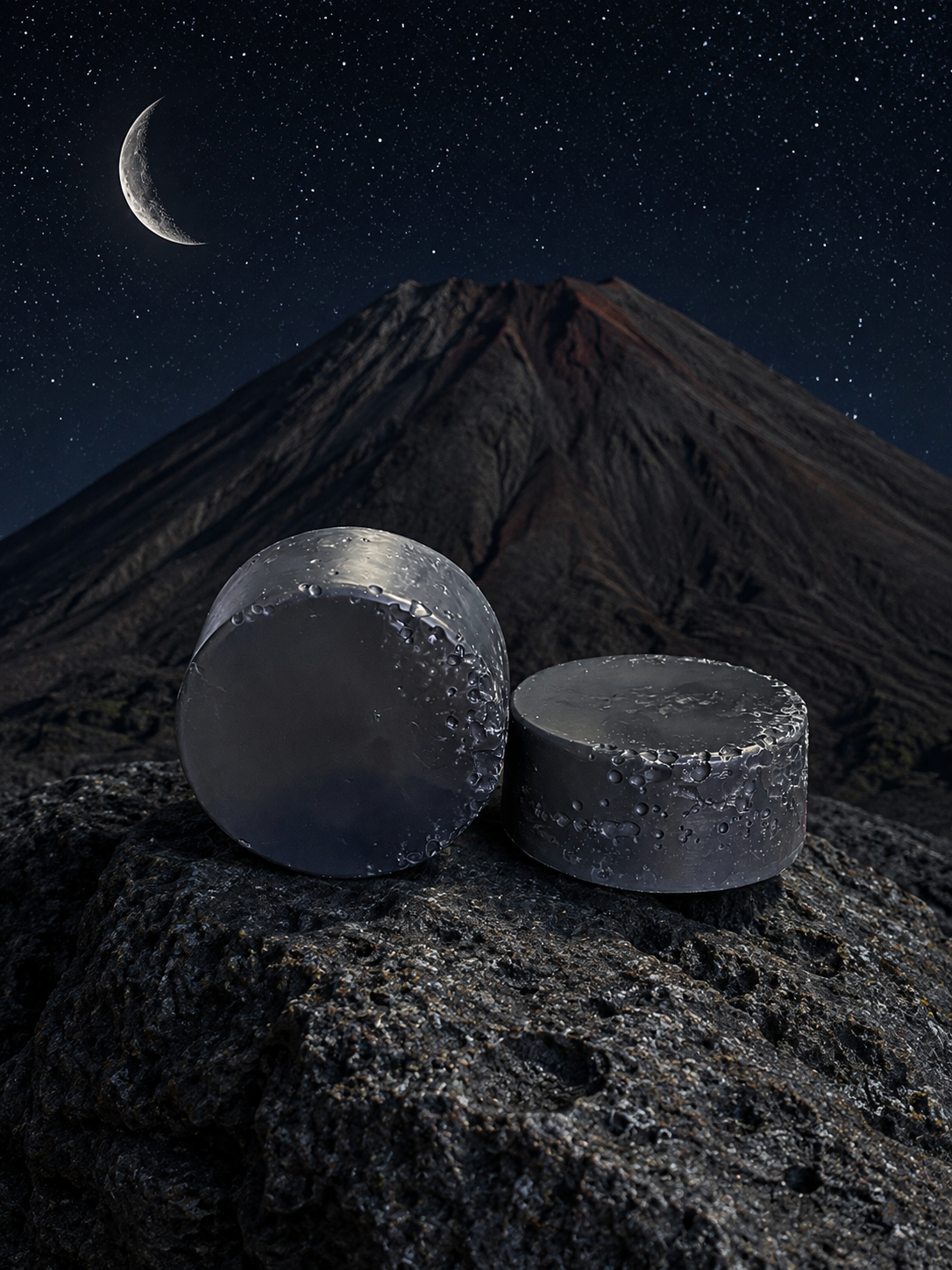 “Volcanic Rock” Unscented Charcoal Soap Bar