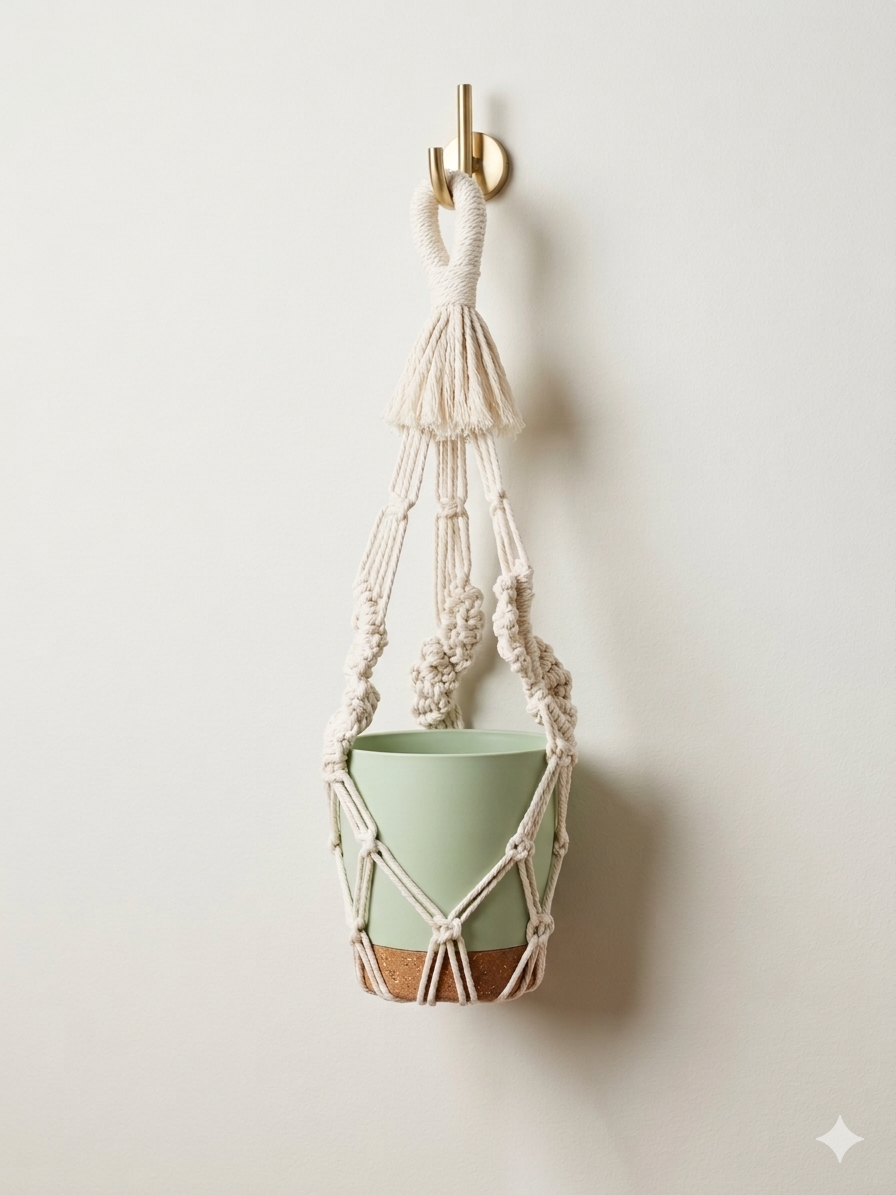 Macrame Plant Hanger Style #6
