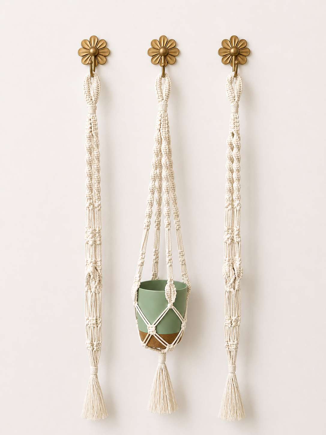 Macrame Plant Hanger Style #7 (3 Pack)